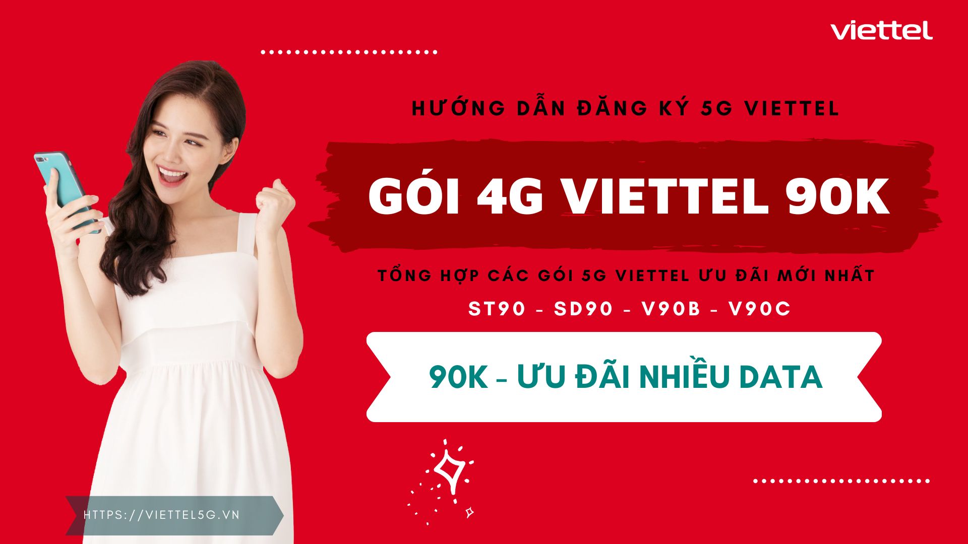 Gói 4G Viettel 90K 1 tháng